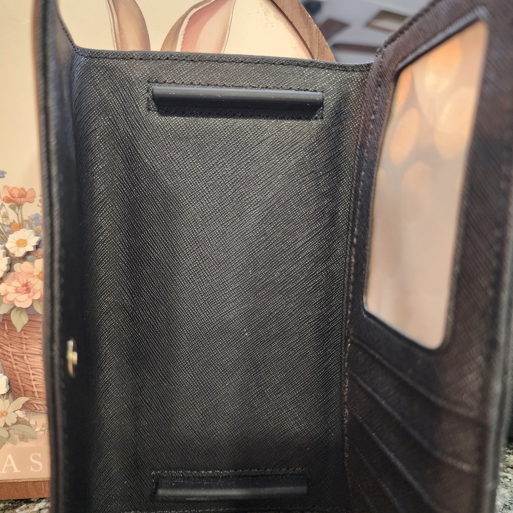 Kate Spade Black Leather Wallet - Picture 3 of 4